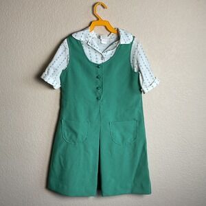 Girls Scouts Vintage Authentic Junior Uniform Blouse Shirt & Dress Size 12